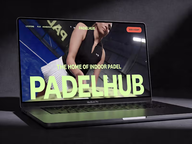 Cover image for Figma to Framer Website Build for PadelHub