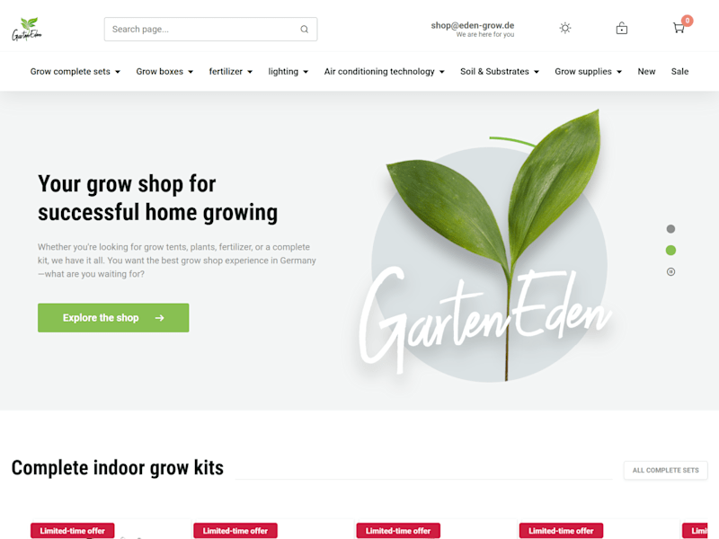 Cover image for Garten Eden - Woo-Commerce Website Design