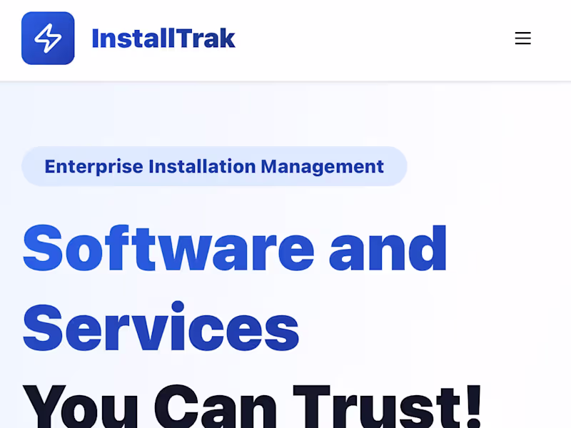 Cover image for InstallTrak - Professional Field Service Management Platform