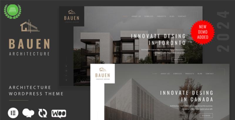 Cover image for BAUEN - Architecture & Interior Elementor WordPress Theme