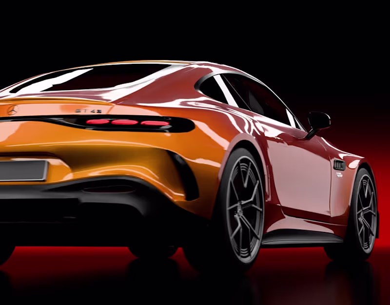 Cover image for 3D Automotive Visualization . Mercedes-Benz AMG GT 43