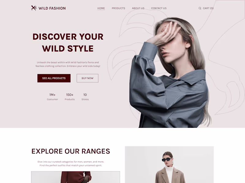 Cover image for Wild Fashion - Web Design