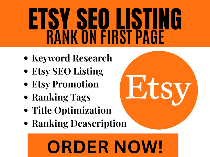 Cover image for Rank Etsy Listings Page One SEO Listing Optimization SEO Expert