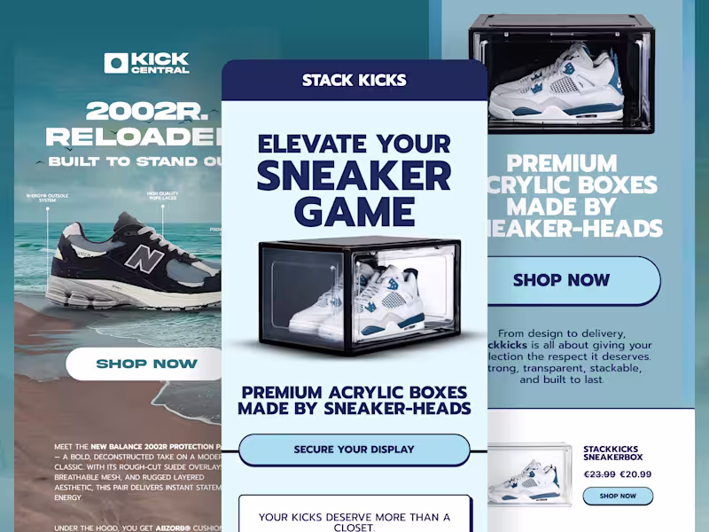 Cover image for Kick Central Email Design