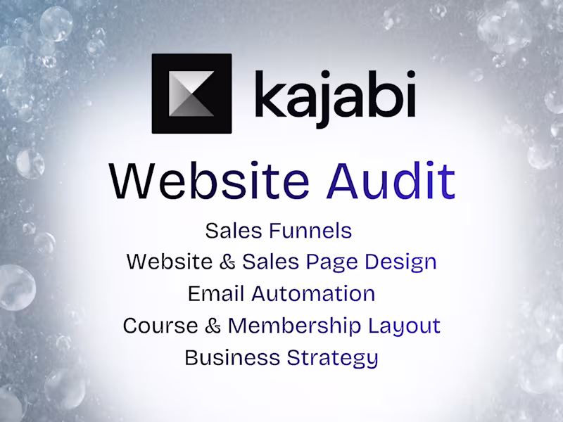 Cover image for Kajabi Website Audit: Are you