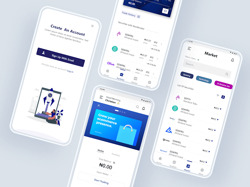Cover image for NASD Trading mobile app redesign