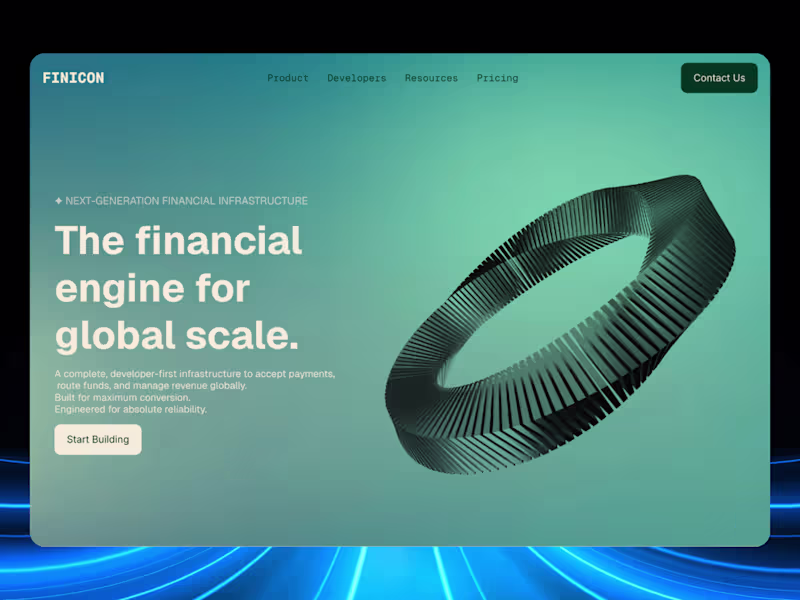 Cover image for Fintech Landing Page: Premium Framer Template for Finance
