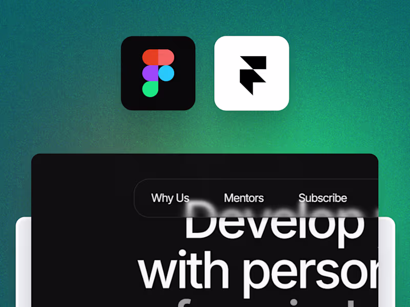 Cover image for I will design websites in figma and develop it on framer