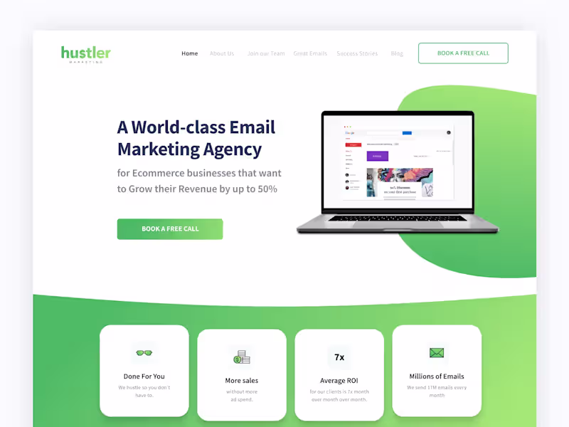 Cover image for Hustler Marketing | Web design
