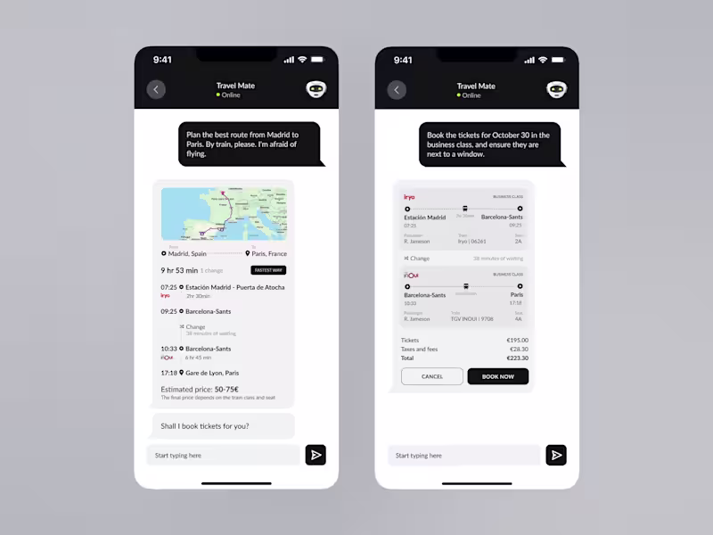 Cover image for ✈️ Travel Booking App — Smart Assistant & Ticket System I de...