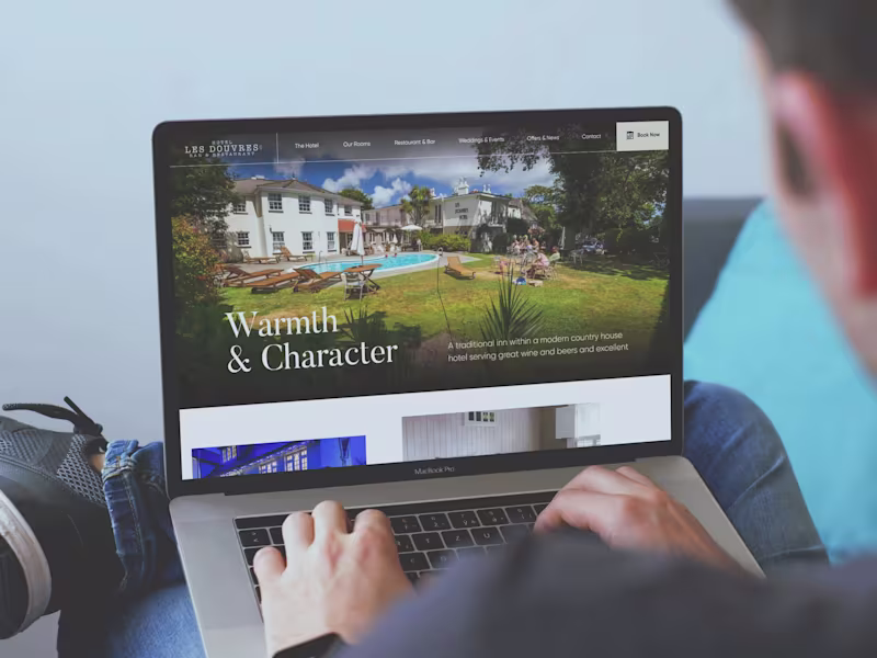 Cover image for Hotel, bar & restaurant website redesign.