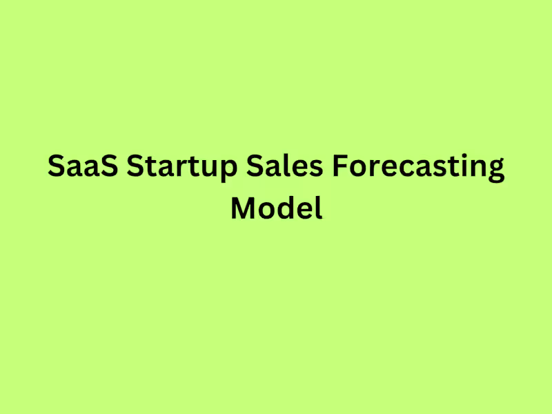 Cover image for Sales Forecasting Model 