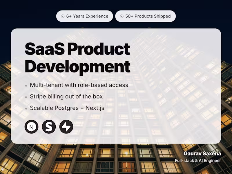 Cover image for  SaaS Product Development