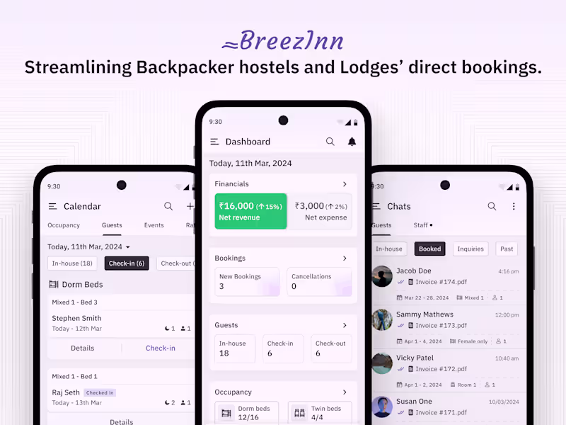 Cover image for BreezInn: Streamlining Direct Bookings for Backpacker Hostels