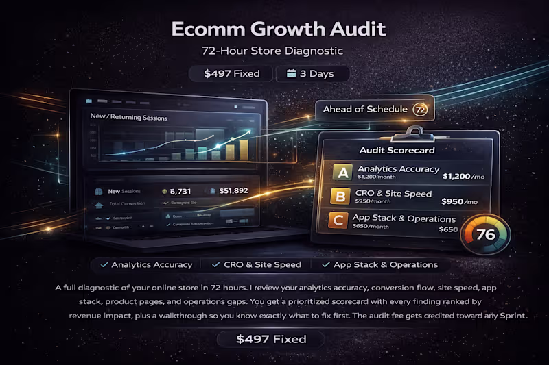 Cover image for  Ecomm Growth Audit