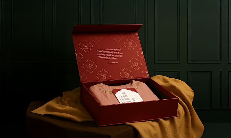 Cover image for Oribha | Indian fashion branding | Packaging | identity