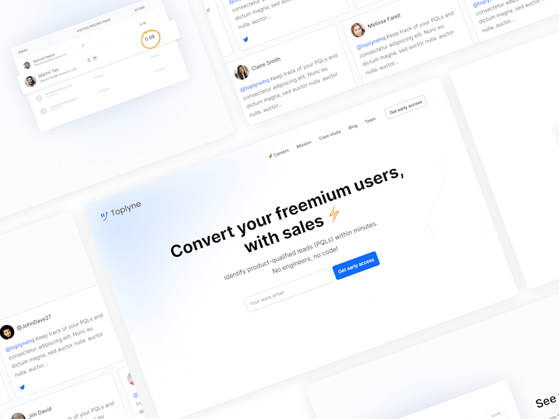 Cover image for Toplyne Landing Page