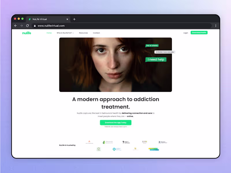 Cover image for NuLife Landing Page