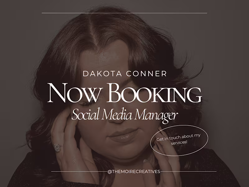 Cover image for Hi I'm Dakota, and I'd love to be the SMM for your brand!