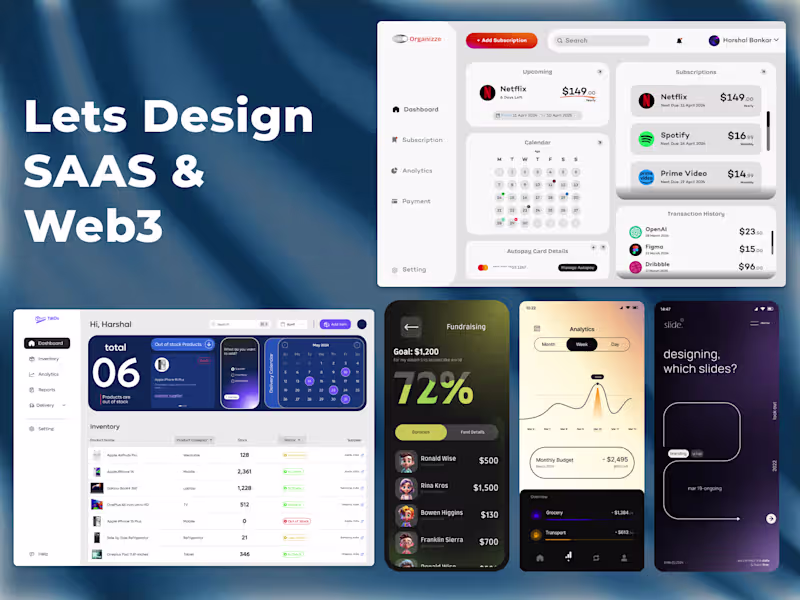 Cover image for SAAS & Blockchain UX Design