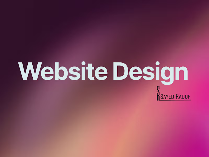 Cover image for Web Design
