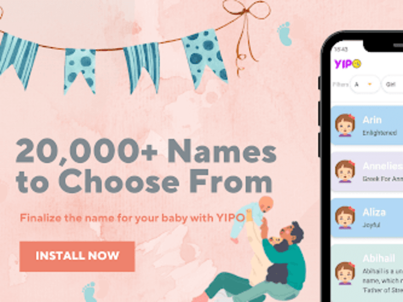 Cover image for Yipo - Cute Baby Names