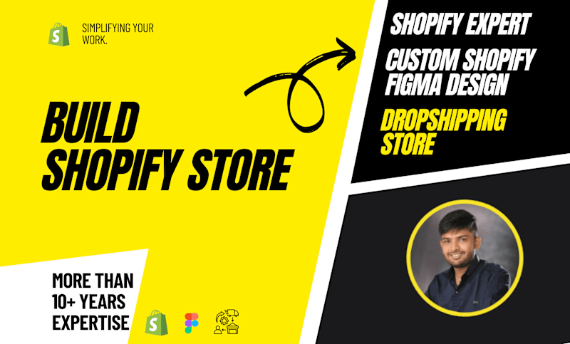 Cover image for develop shopify dropshipping store or shopify website design