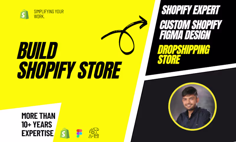 Cover image for develop shopify dropshipping store or shopify website design