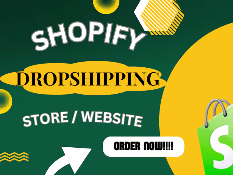 Cover image for build shopify website for dropshipping dropship product research