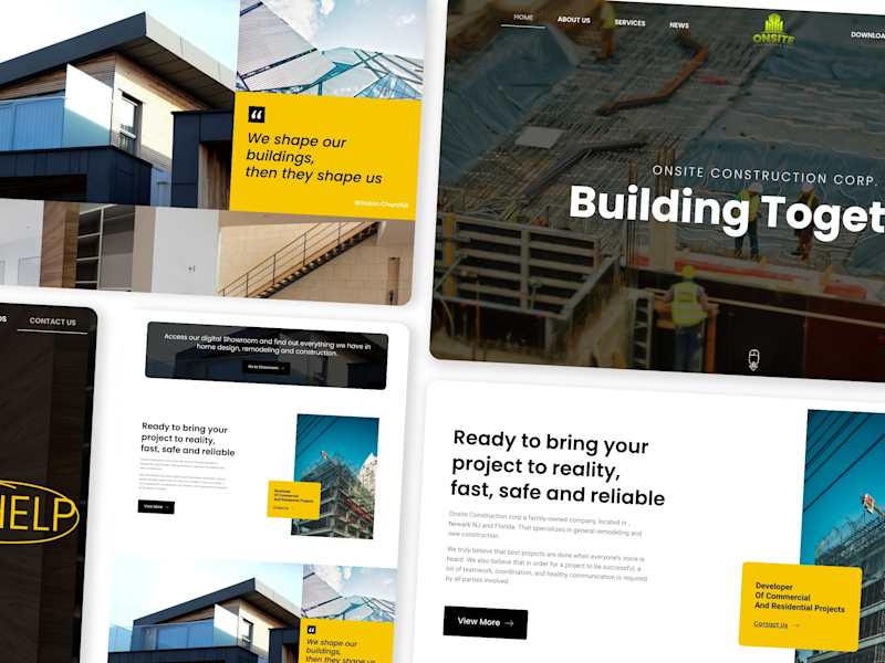 Cover image for Onsite Construction Web Design