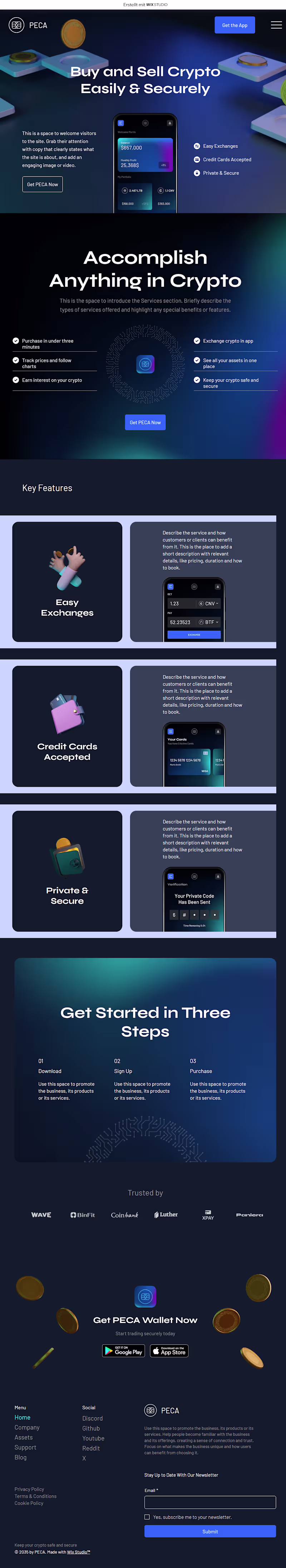 Cover image for A crypto Website