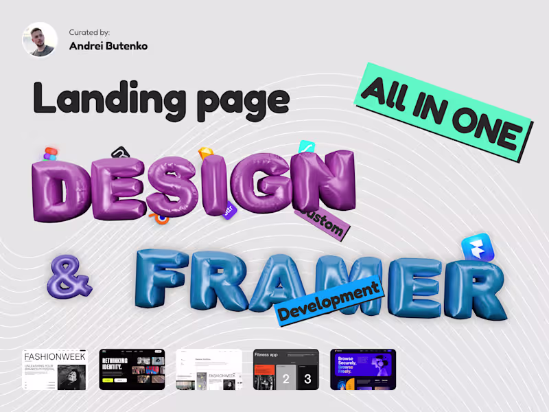 Cover image for Framer • Landing Page Design & Development
