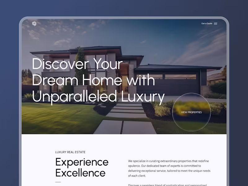 Cover image for Regal Realty - Luxury Property Real Estate (Wix Studio Template)