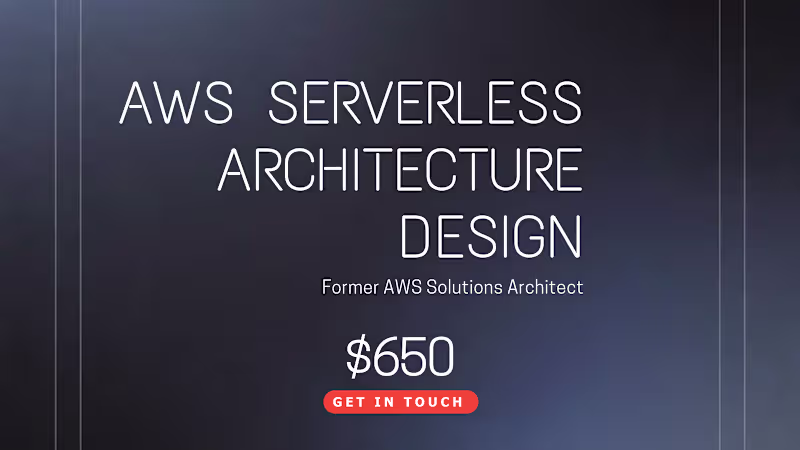 Cover image for AWS Serverless Architecture Design