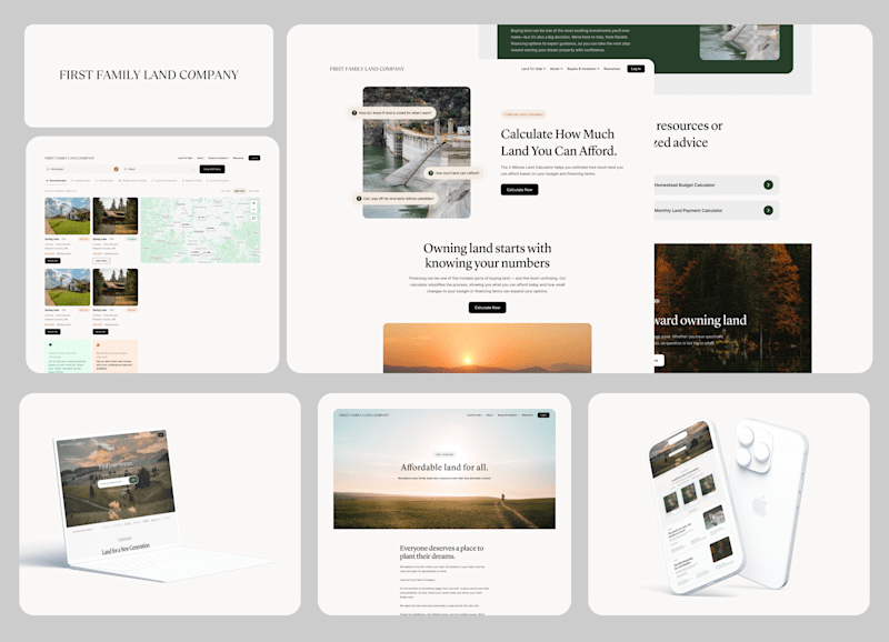 Cover image for Real Estate Website Development for First Family Land Company
