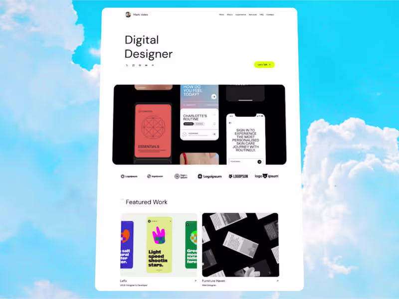 Cover image for 👨‍💻 Framer Landing Page Design & Development