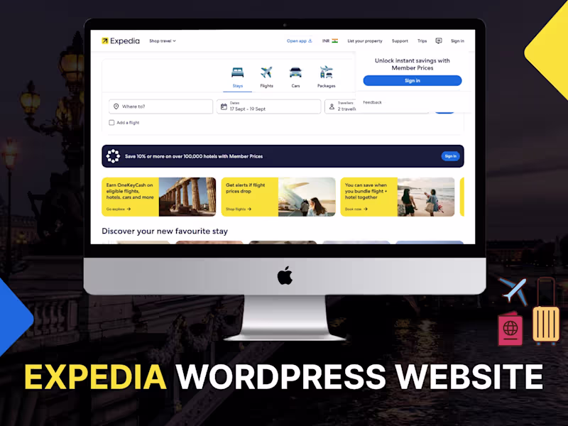 Cover image for Expedia | Wordpress Website