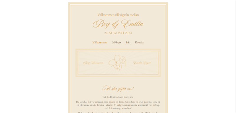Cover image for Wedding Website of Berj & Emilia