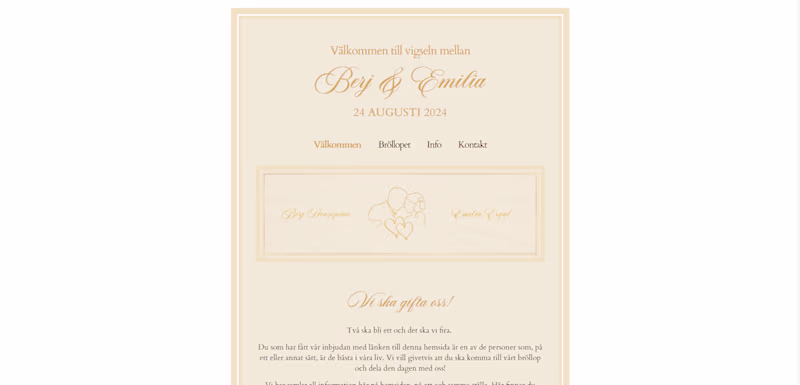 Cover image for Wedding Website of Berj & Emilia