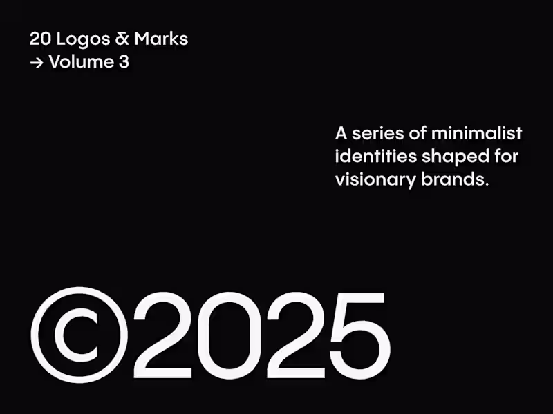 Cover image for 20 Logos & Marks © Volume 3