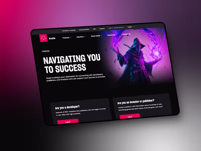 Cover image for Website & Graphic Design | Xsolla Gaming