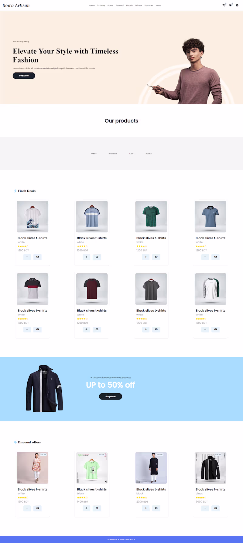 Cover image for Fashion website