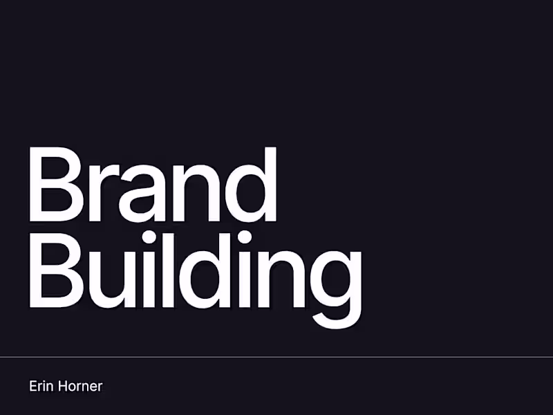 Cover image for Brand Building