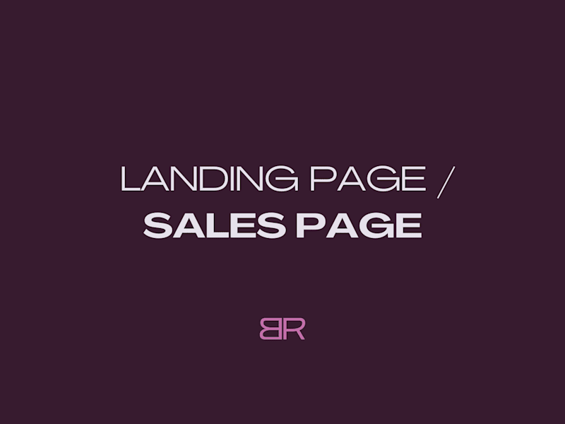 Cover image for One Page Website/ Landing Page /Sales Page