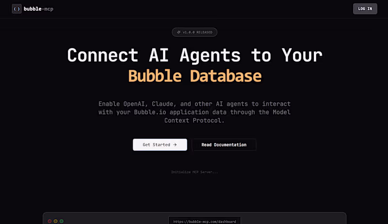 Cover image for If you have Bubble app and you need an MCP for either: - con...