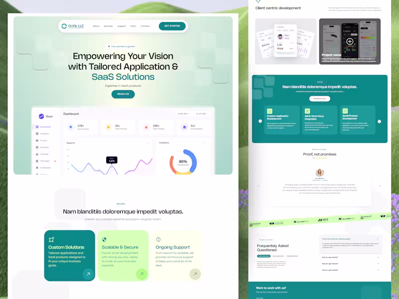 Cover image for SaaS solutions Providers & marketing agency website redesign