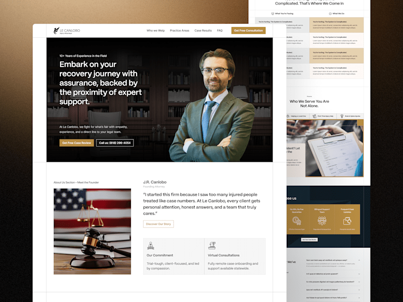 Cover image for Lawyer Website | Web Dev + UI Design
