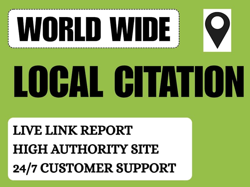 Cover image for I will do 500 local citations and directories for any country