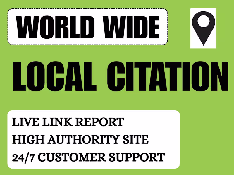 Cover image for I will do 500 local citations and directories for any country