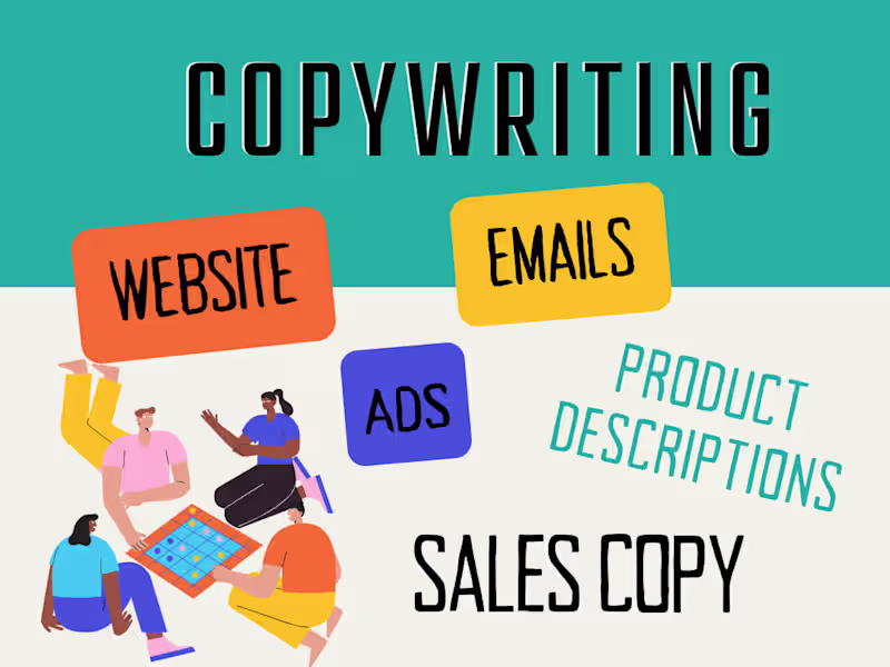 Cover image for I can do website copywriting/sales/email copywriting & SEO 